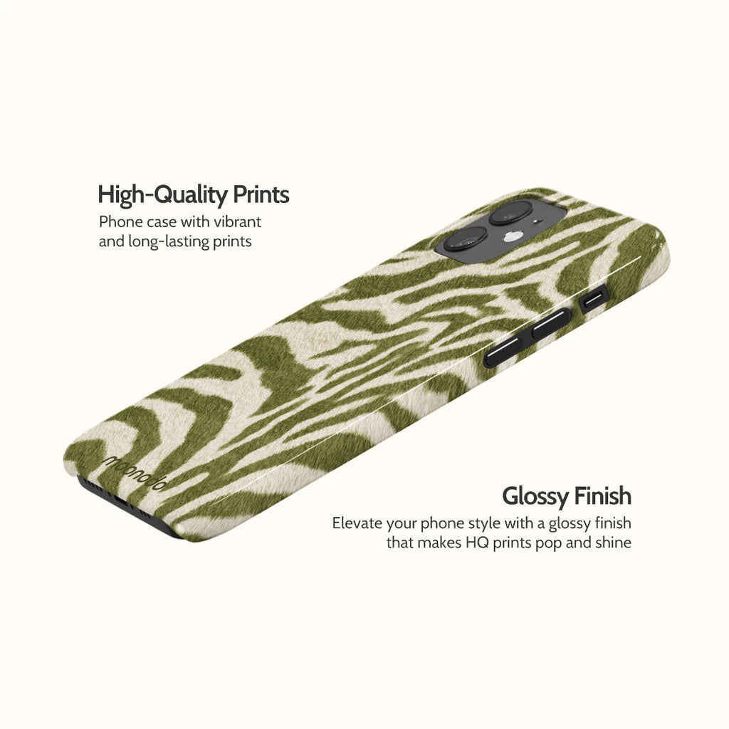 Sage Stripe - iPhone 12 Case