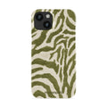 Sage Stripe - iPhone 14 Case