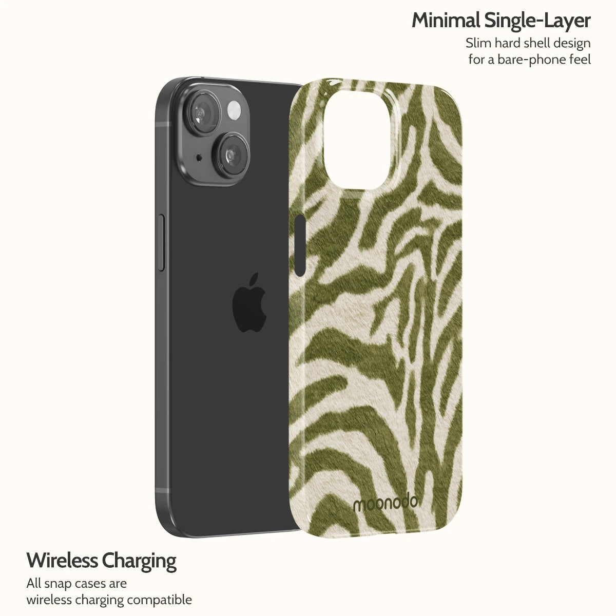 Sage Stripe - iPhone 15 Case