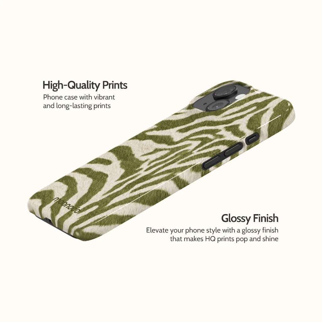 Sage Stripe - iPhone 15 Case