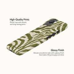 Sage Stripe - iPhone 15 Case