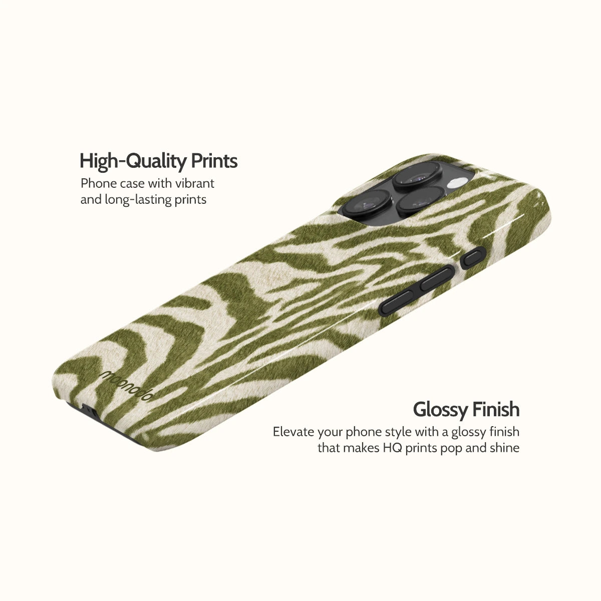 Sage Stripe - iPhone 15 Pro Case