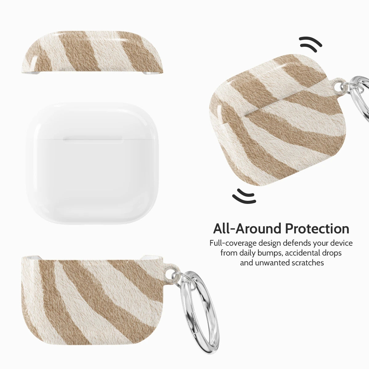 Linen Zebra - AirPods 4 Case