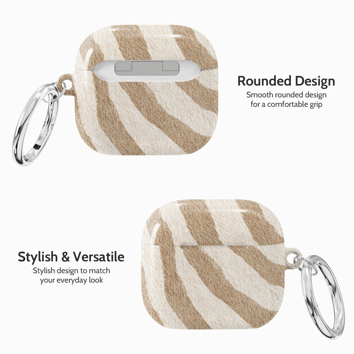 Linen Zebra - AirPods 4 Case