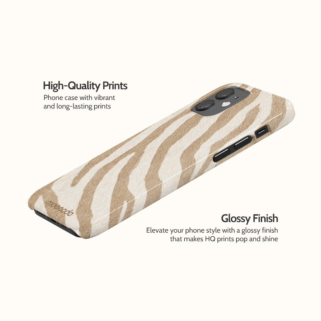 Linen Zebra - iPhone 12 Case