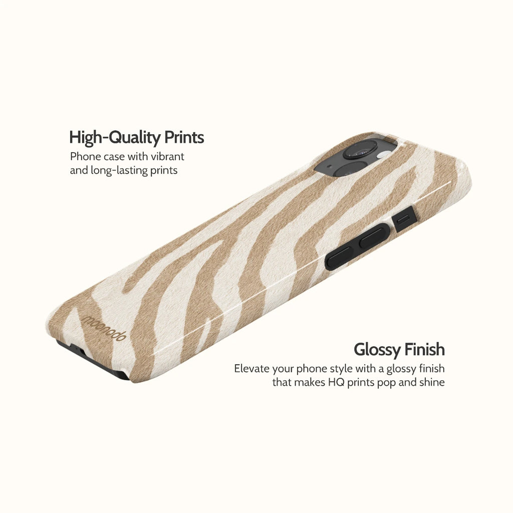 Linen Zebra - iPhone 13 Case