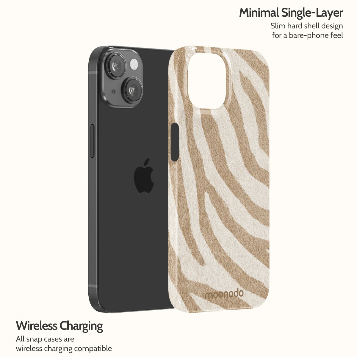 Linen Zebra - iPhone 14 Case