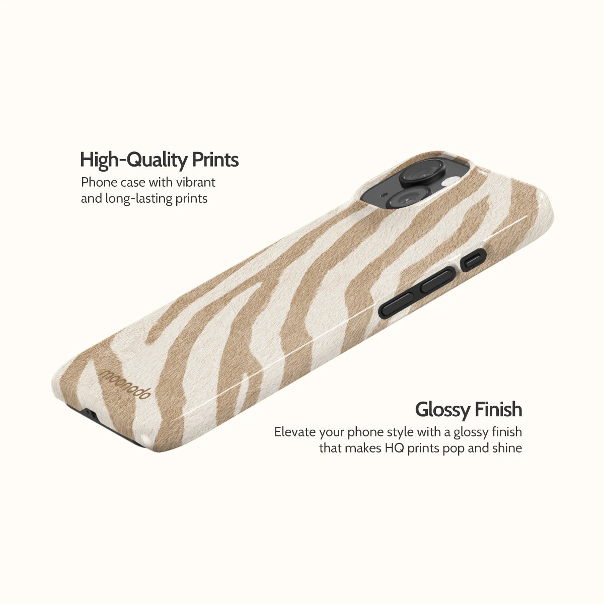 Linen Zebra - iPhone 15 Case