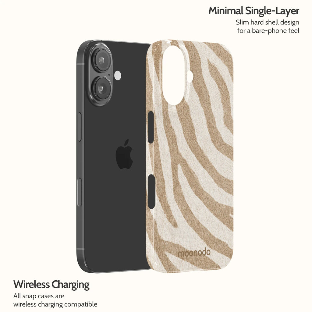 Linen Zebra - iPhone 16 Case