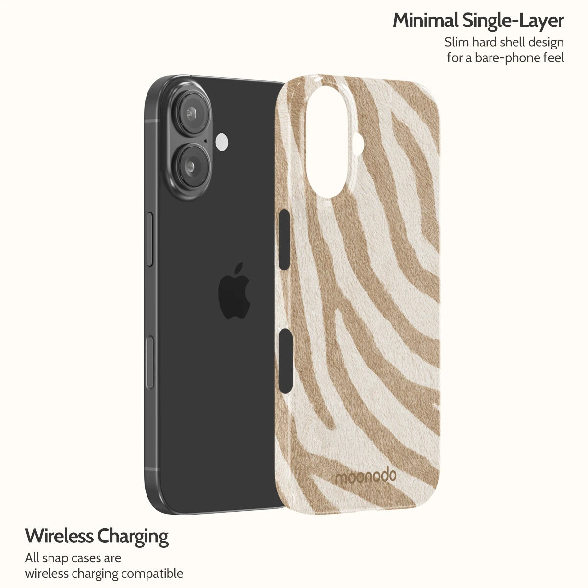 Linen Zebra - iPhone 16 Case