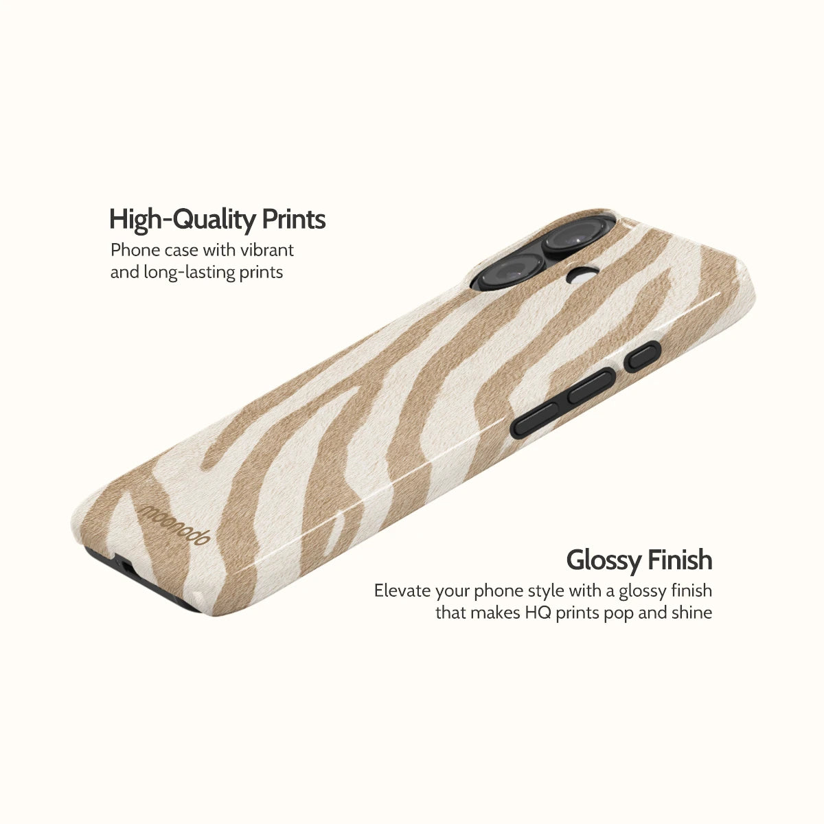 Linen Zebra - iPhone 16 Case