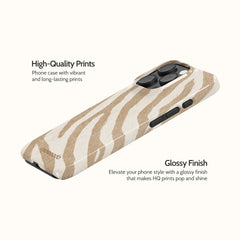Linen Zebra - iPhone 16 Pro Case