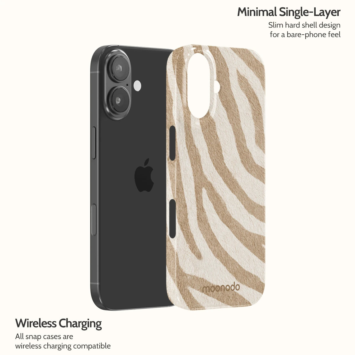 Linen Zebra - iPhone 17 Case
