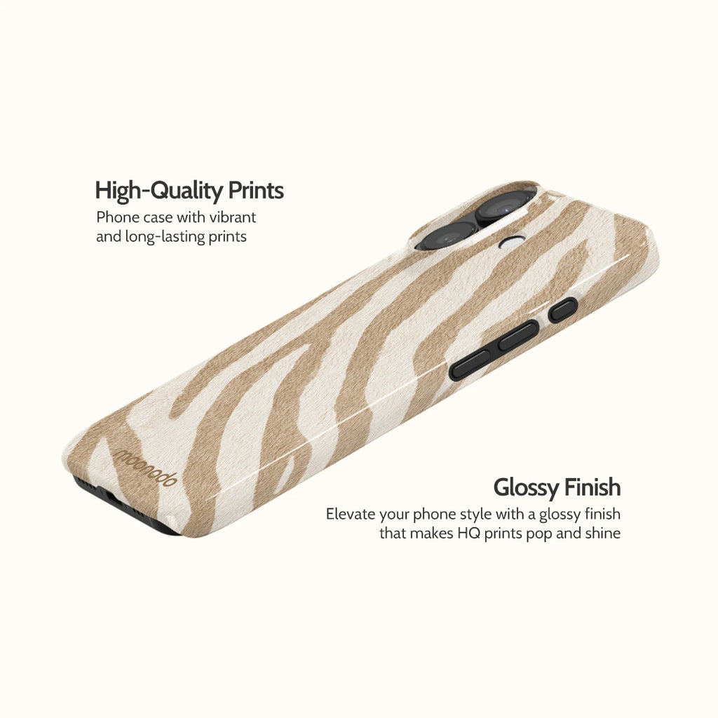 Linen Zebra - iPhone 17 Case