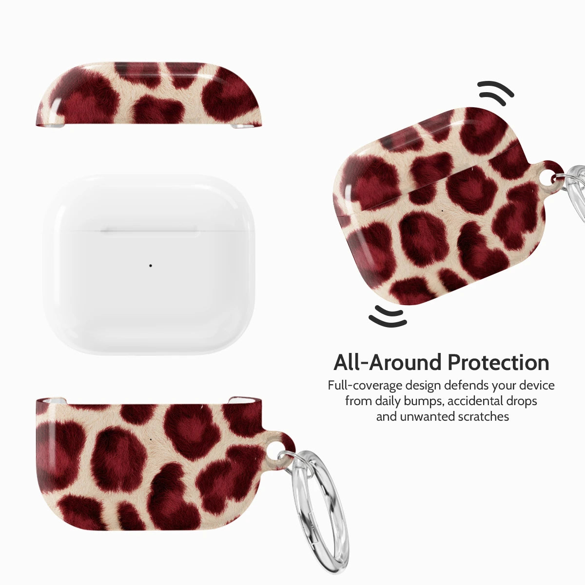 Bordeaux Leopard - AirPods 3 Case