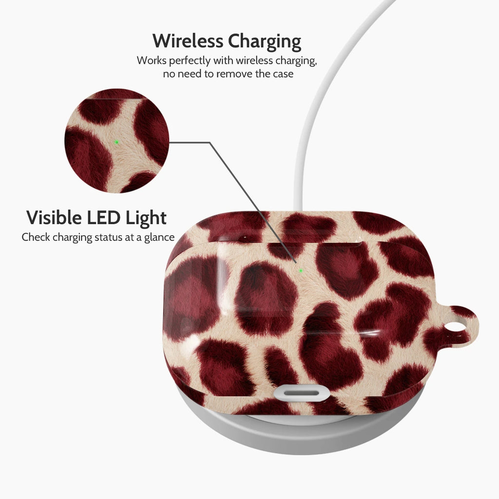 Bordeaux Leopard - AirPods 3 Case