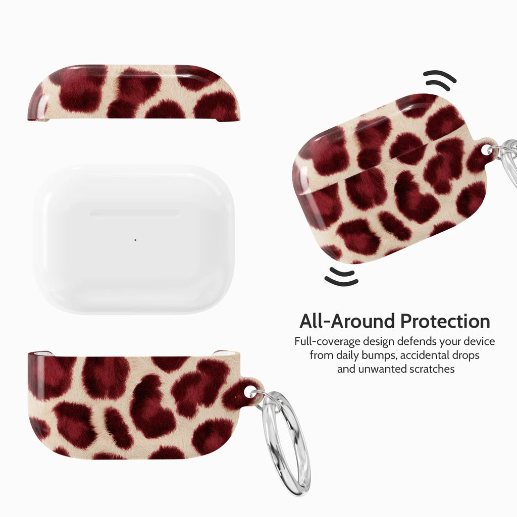 Bordeaux Leopard - AirPods Pro 1 Case