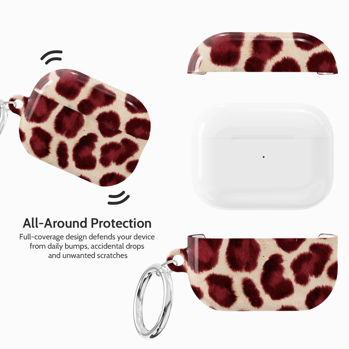 Bordeaux Leopard - AirPods Pro 2 Case