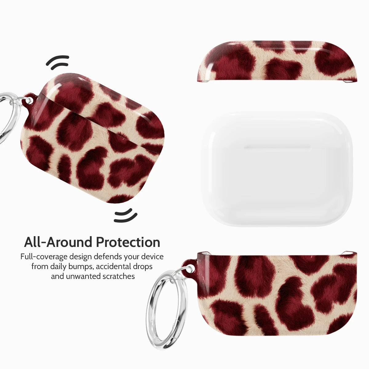 Bordeaux Leopard - AirPods Pro 3 Case