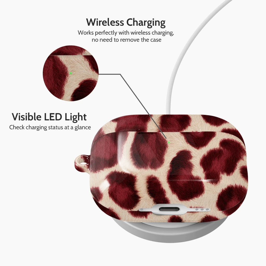 Bordeaux Leopard - AirPods Pro 3 Case