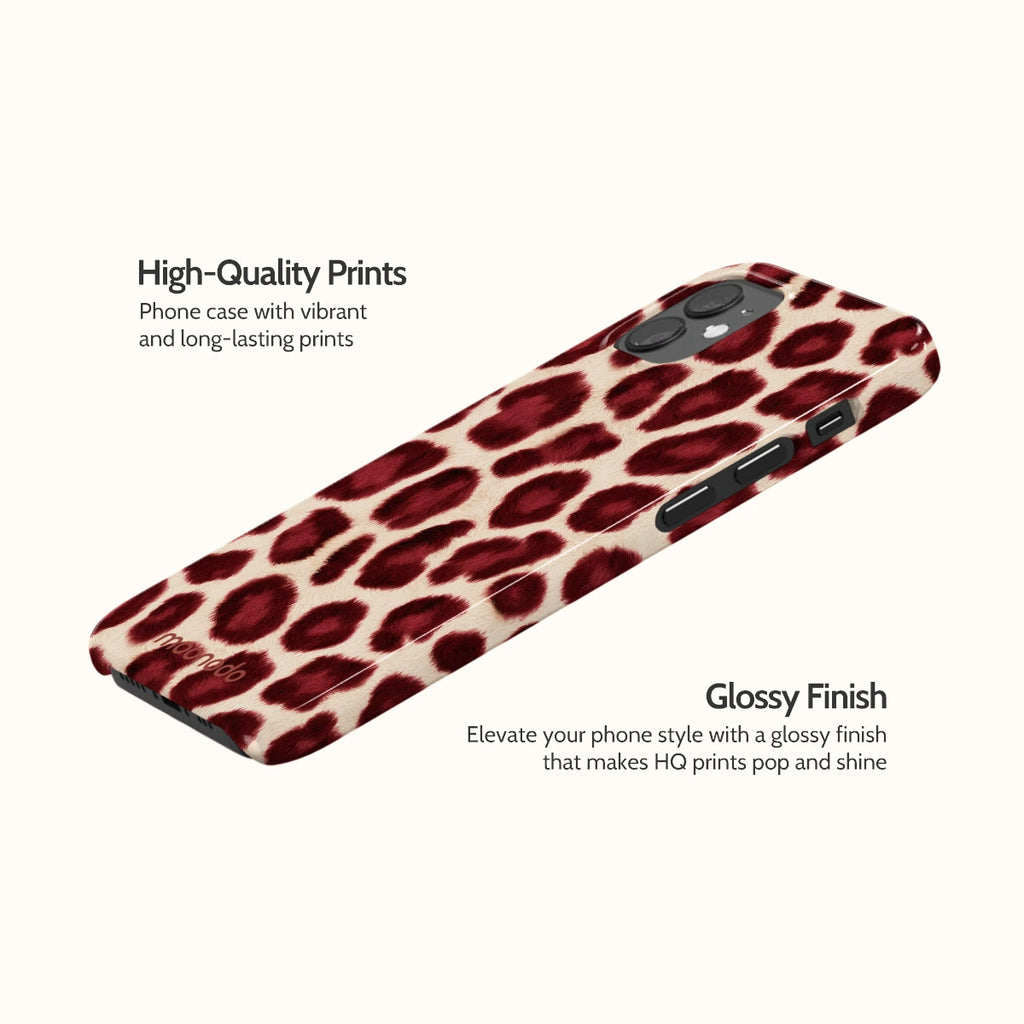 Bordeaux Leopard - iPhone 12 Mini Case