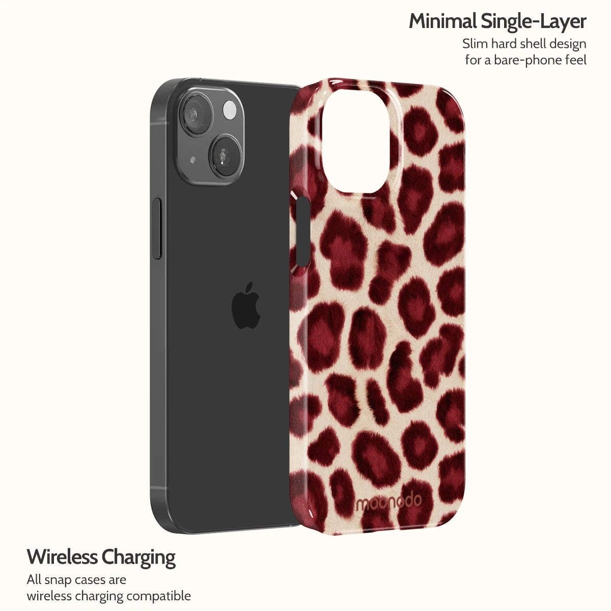 Bordeaux Leopard - iPhone 13 Mini Case