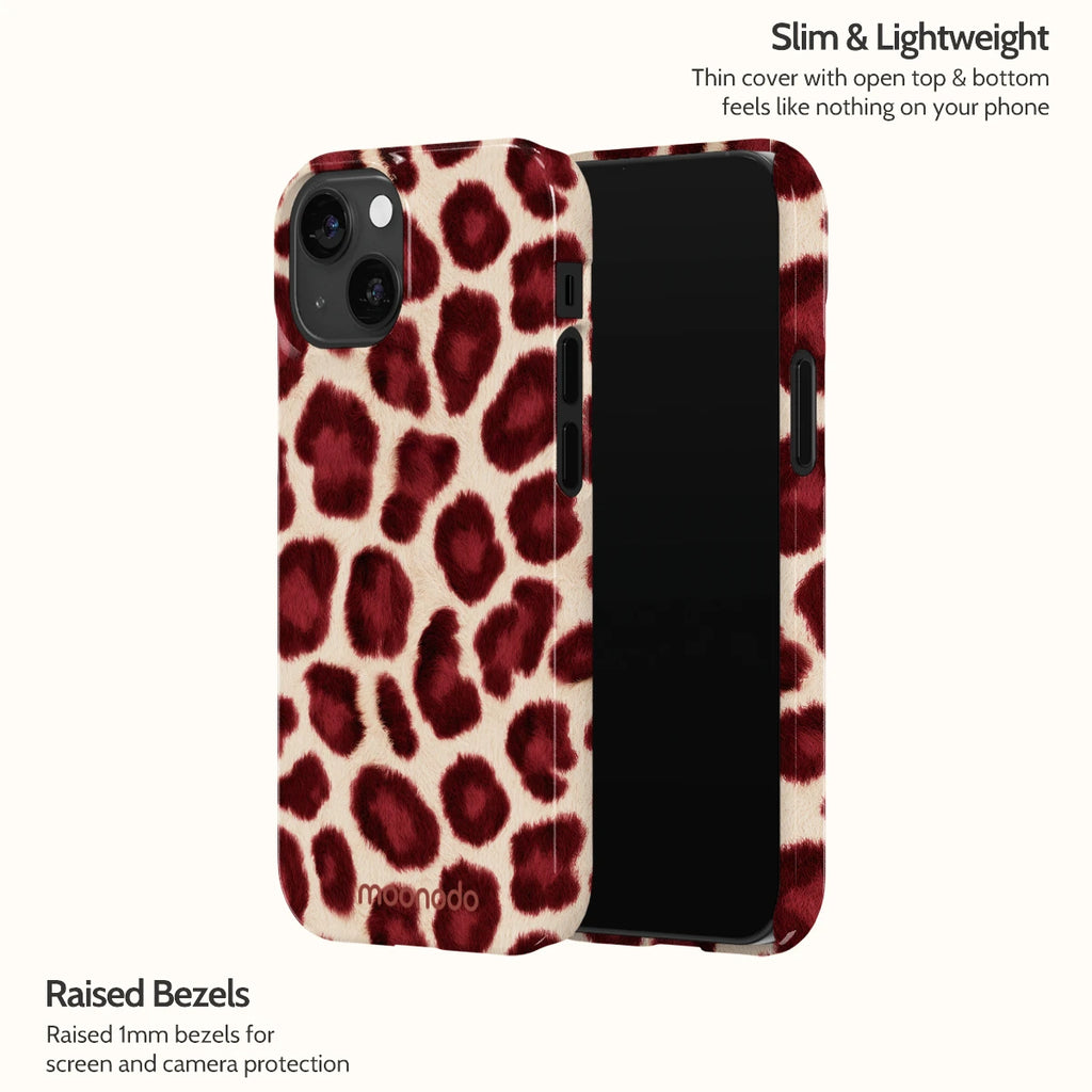 Bordeaux Leopard - iPhone 13 Mini Case