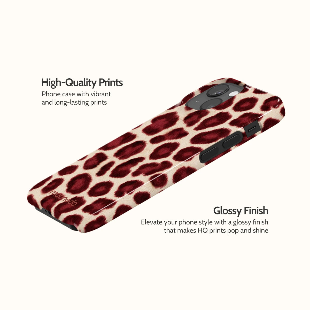 Bordeaux Leopard - iPhone 13 Mini Case