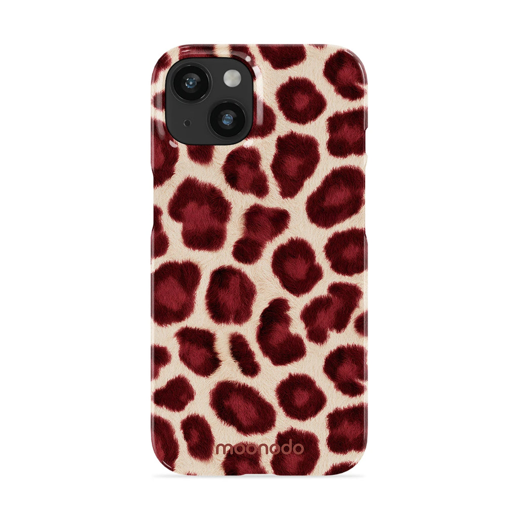 Bordeaux Leopard - iPhone 14 Case
