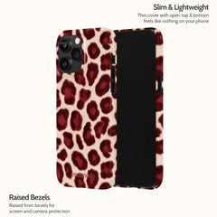 Bordeaux Leopard - iPhone 14 Pro Max Case