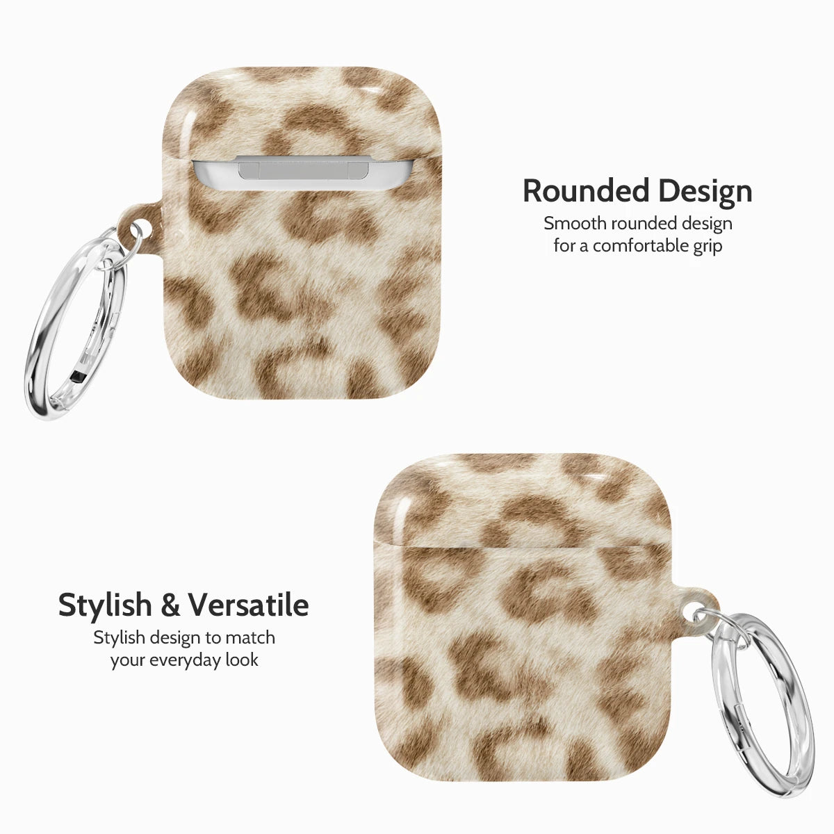 Latte Leopard - AirPods 1 & 2 Case