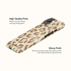 Latte Leopard - iPhone 15 Case
