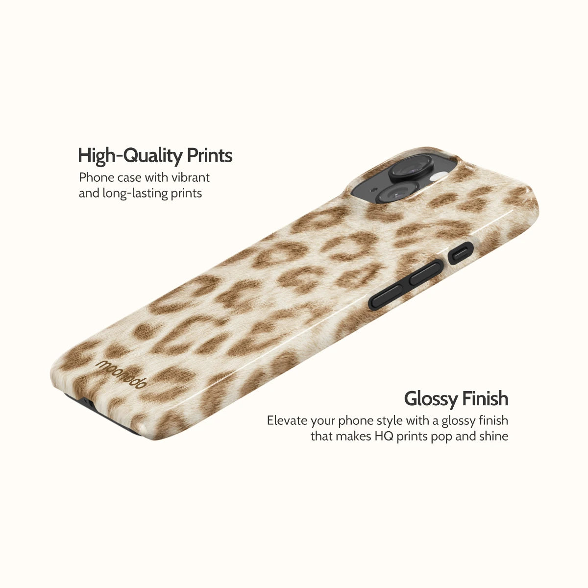 Latte Leopard - iPhone 15 Case