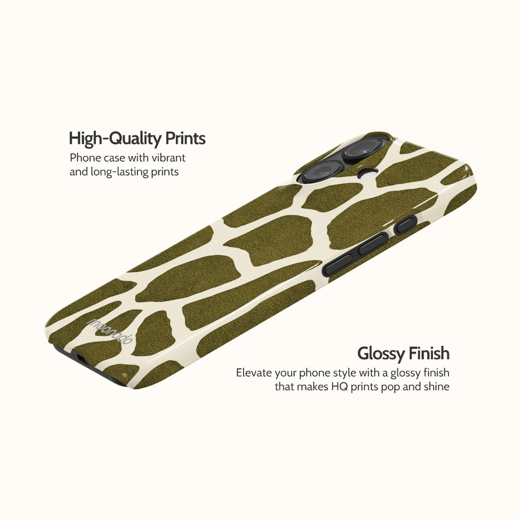 Olive Giraffe - iPhone 16 Case