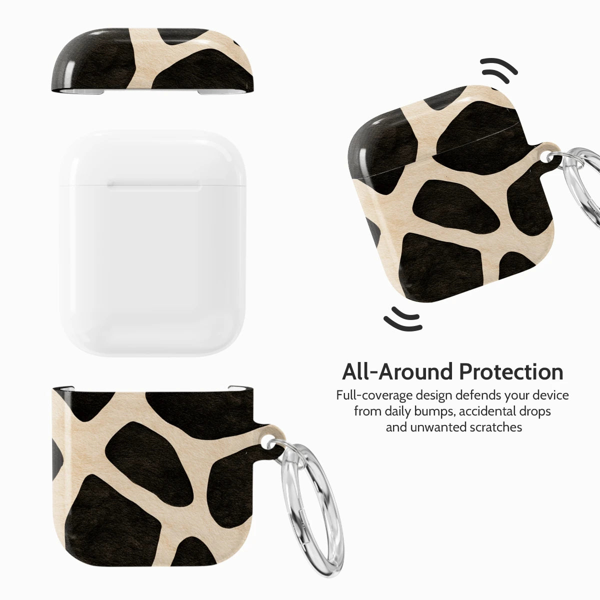 Noir Giraffe - AirPods 1 & 2 Case