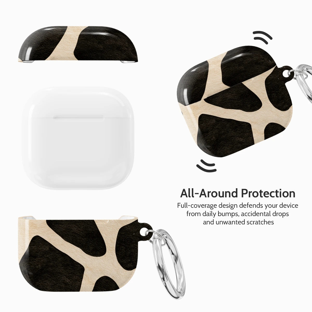 Noir Giraffe - AirPods 4 Case