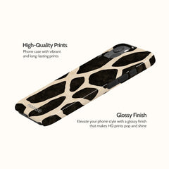 Noir Giraffe - iPhone 13 Case