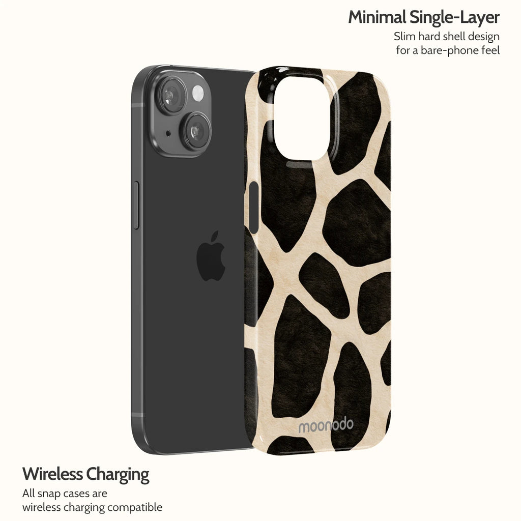 Noir Giraffe - iPhone 15 Case