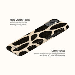 Noir Giraffe - iPhone 15 Case