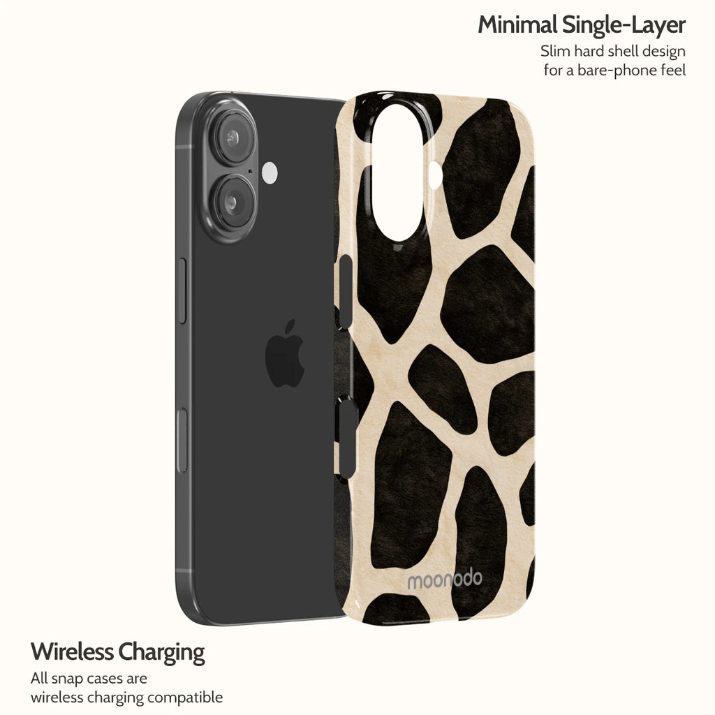 Noir Giraffe - iPhone 16 Case