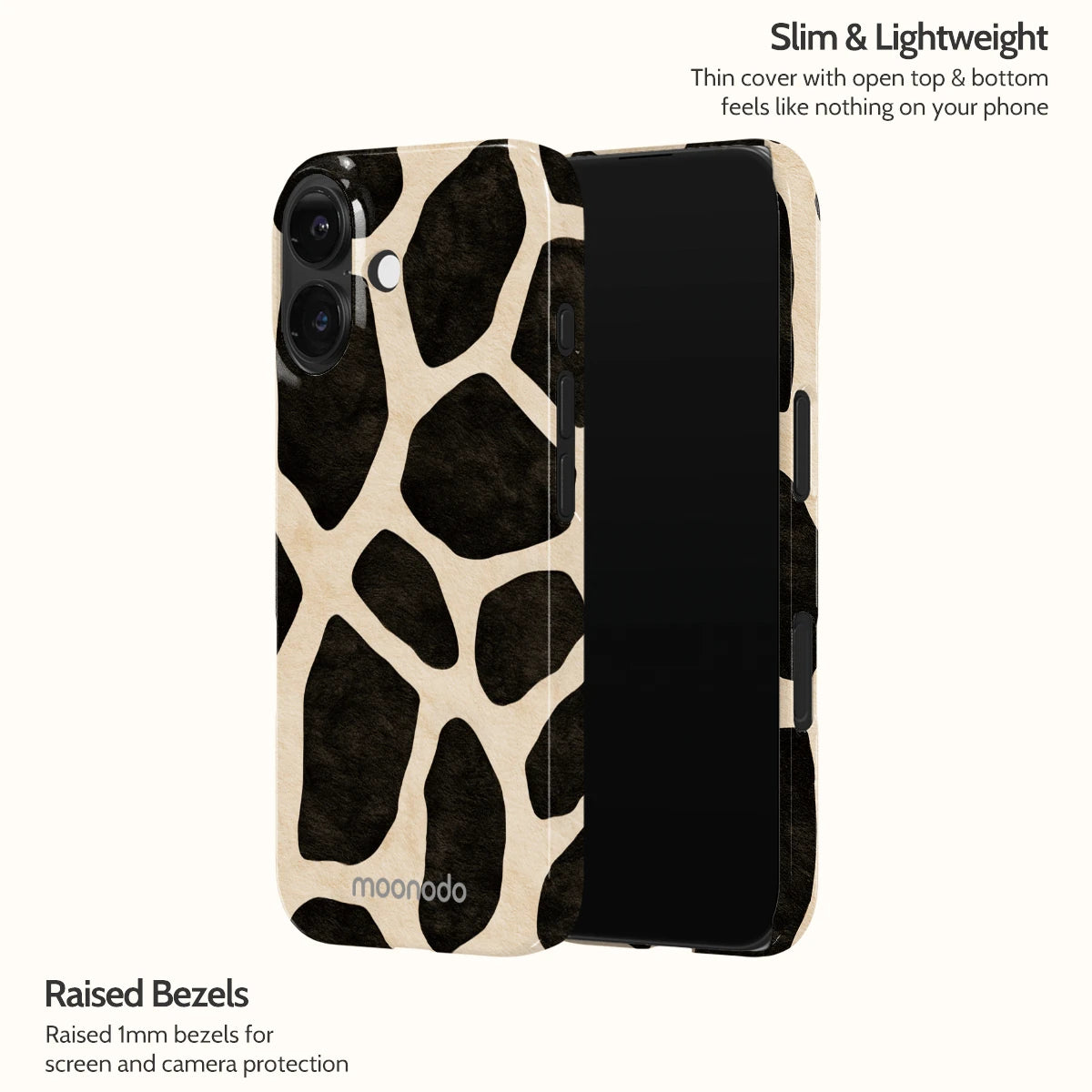 Noir Giraffe - iPhone 16 Case