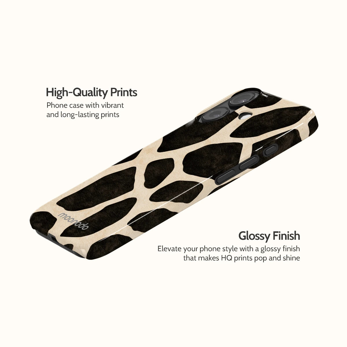 Noir Giraffe - iPhone 16 Case