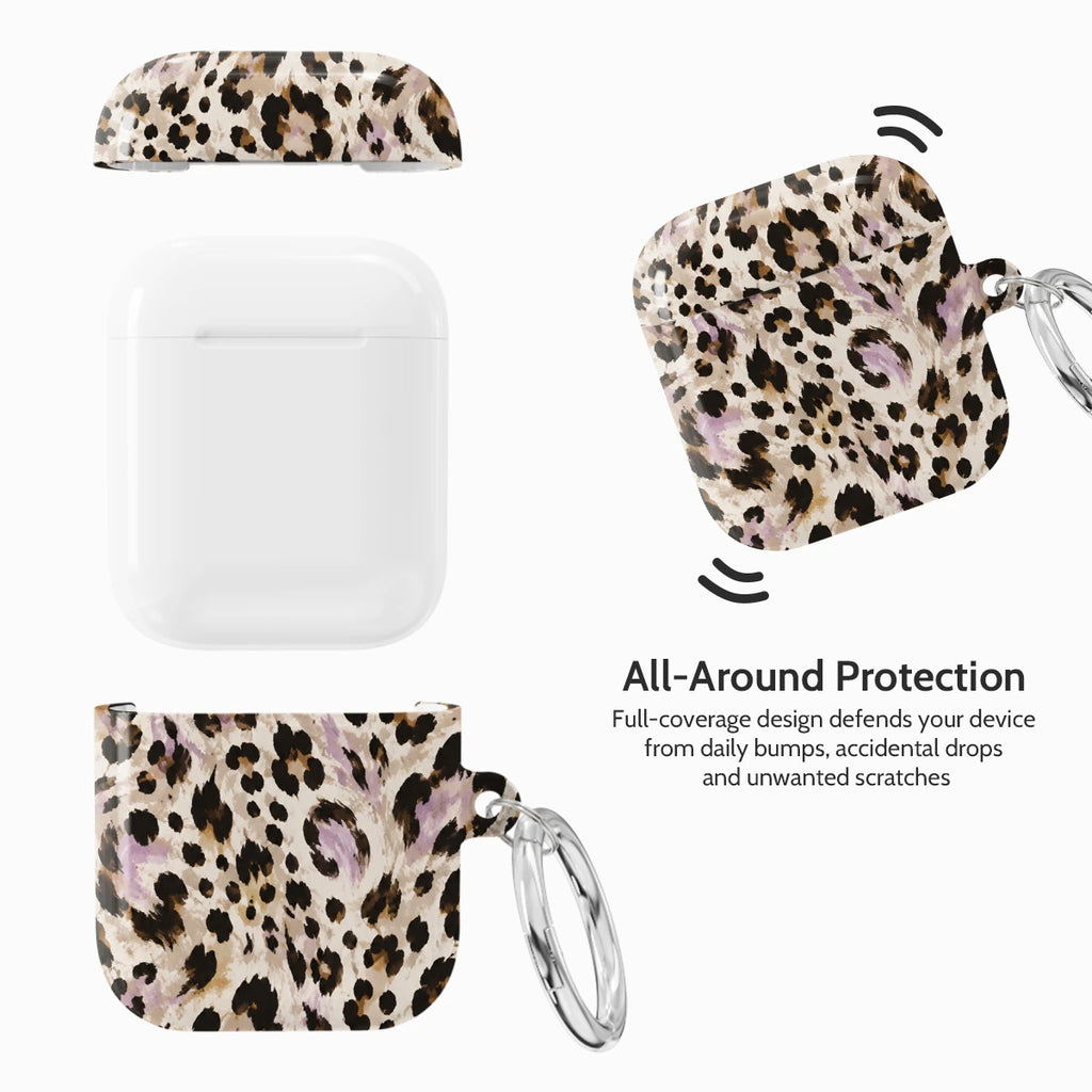 Mauve Leopard - AirPods 1 & 2 Case