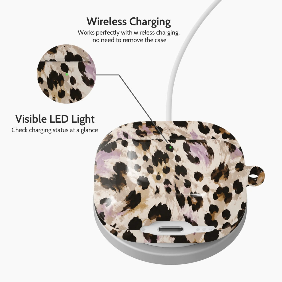 Mauve Leopard - AirPods 4 Case