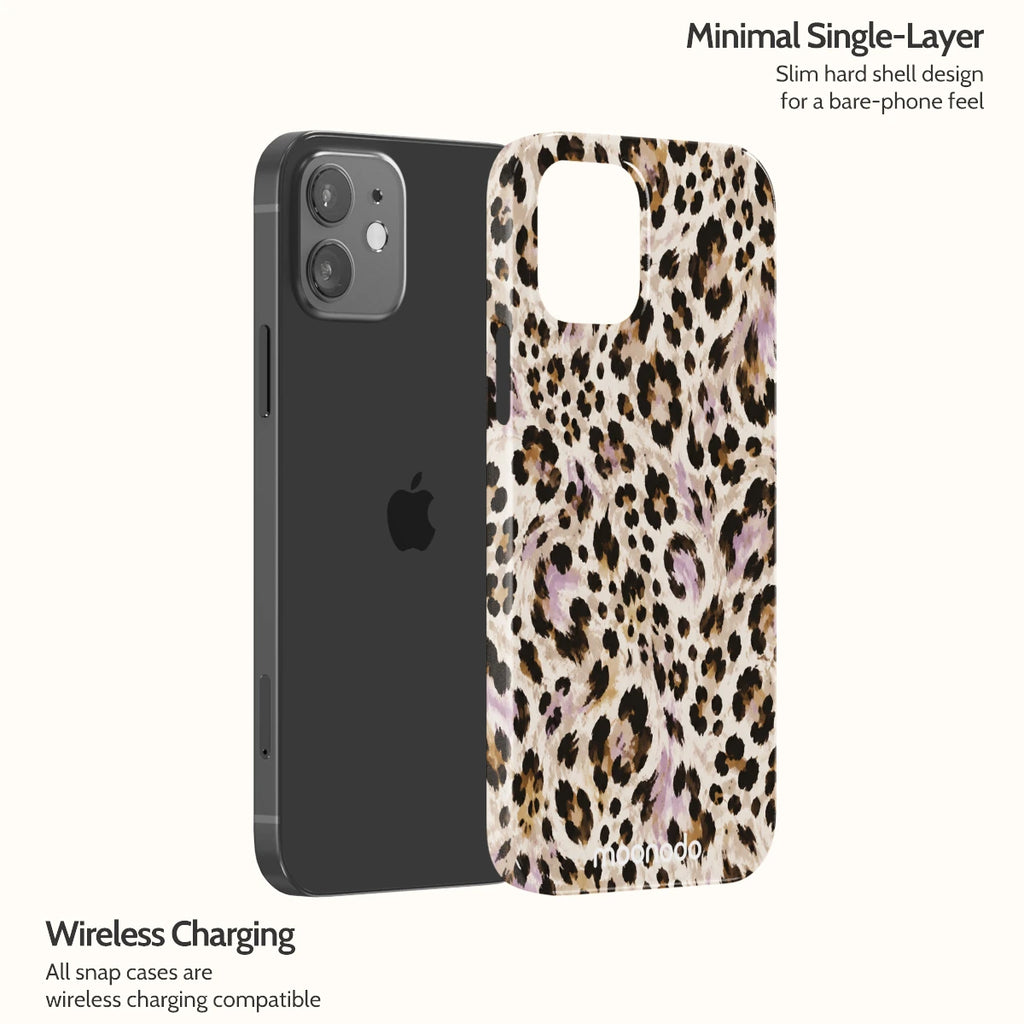 Mauve Leopard - iPhone 12 Case