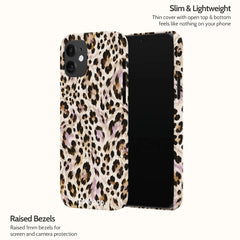 Mauve Leopard - iPhone 12 Case