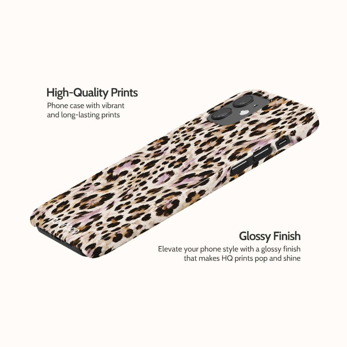 Mauve Leopard - iPhone 12 Case