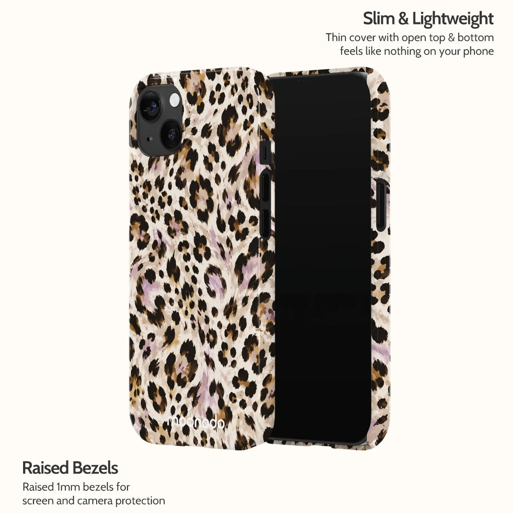 Mauve Leopard - iPhone 13 Case