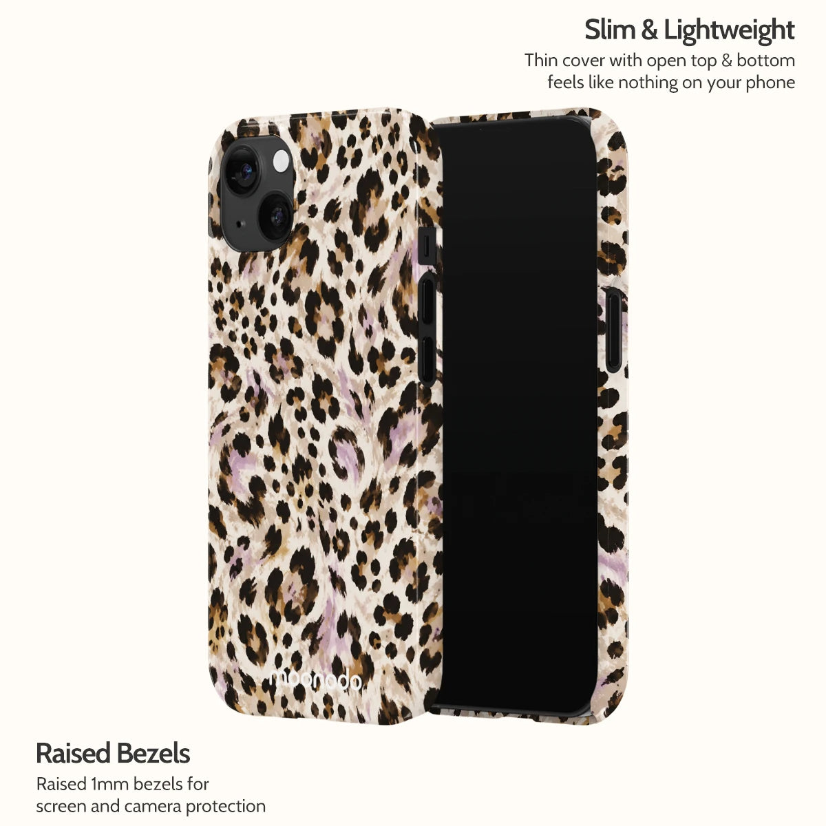 Mauve Leopard - iPhone 13 Case