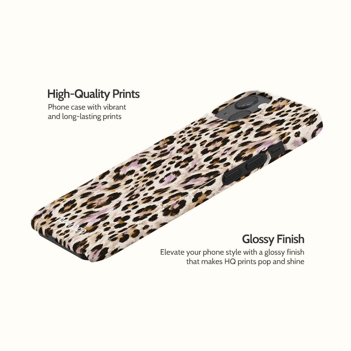 Mauve Leopard - iPhone 13 Case
